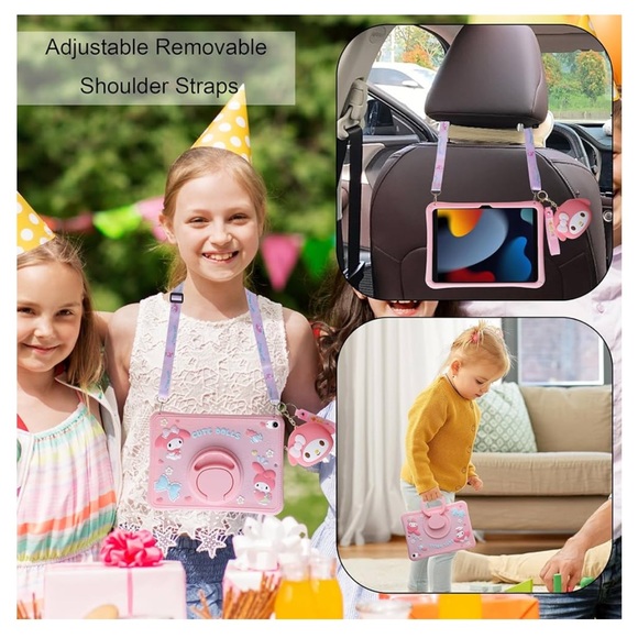 NWT My Melody iPad Case with Strap/Keychain- Pink - Picture 10 of 11